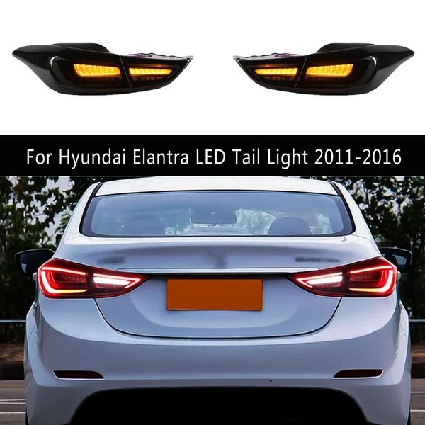 Ricambi Auto Accessori Auto Streamer Indicatore di direzione per Hyundai Elantra Fanale posteriore a LED 11-16 Luci di retromarcia freno