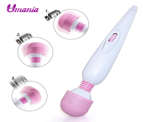 Ajustável Poderoso Vibração Silenciosa Massageador AV Vibrador para Mulheres Carregamento USB Brinquedos Sexuais Vagina Clitóris Estimulador Brinquedo Adulto C1908348271