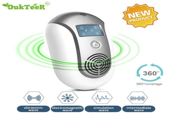 Ultra Pest Repeller Controllo elettronico dei parassiti Anti Mosquito Killer Lampade Insetti Killer Lampada Repellente per topi Spina EUUS67136089511334