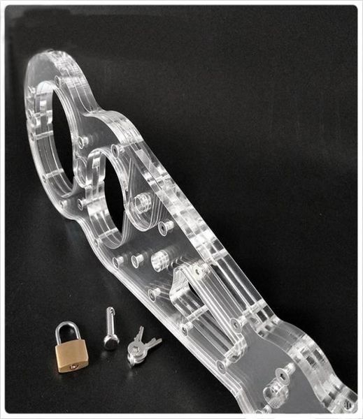 2022 Bondage Bdsm Luxus eloxiertes Aluminium Cangue Hals Handschellen Zurückhaltung Joch Handgelenk Pranger mit Schloss Sm Sex Toy1605902