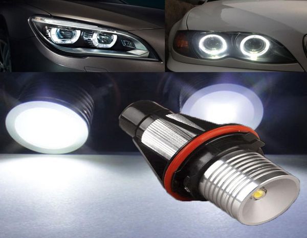 1 conjunto de lâmpada led para carro, olhos de anjo, halo, alta potência, 3w, dc 9v30v, branco, 7000k, lâmpada led para bmw e39, e53, e60, e63, e65, e66, e783482420