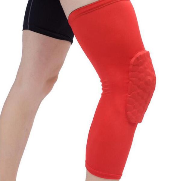 Favo de mel fitas de segurança esportiva vôlei basquete joelheira meias de compressão joelho envolve cinta proteção acessórios moda sin3735271