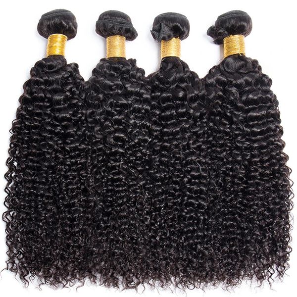 10a pacotes de cabelo brasileiro cru kinky encaracolado pacotes tecer cabelo humano por atacado pacotes de cabelo virgem para mulher 240111