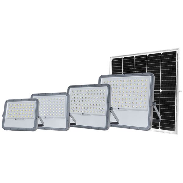 100W 200W 300W 400W Flood solar leve à prova d'água de alumínio Branco RGB Floodlight para garagem para jardim de jardim garagem