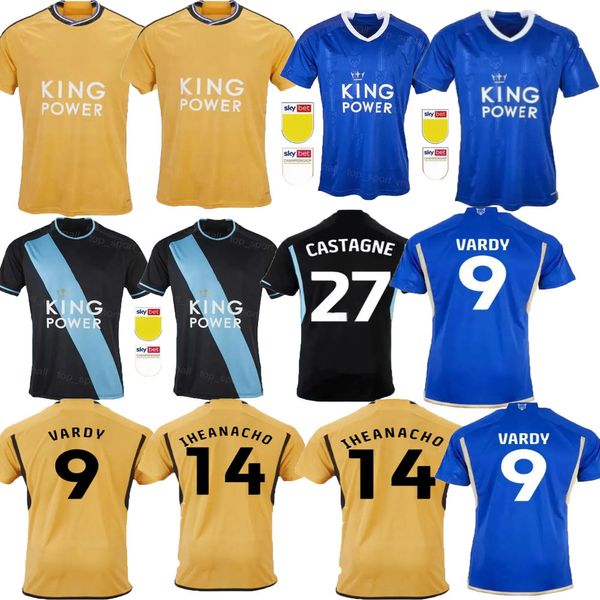 23 24 Leicesters maglie da calcio BARNES Tielemans casa lontano VARDY MADDISON AYOZE NDIDI MENDY DAKA IHEANACHO LOOKMAN 2023 2024 Vardy uniformi da calcio da uomo Kit