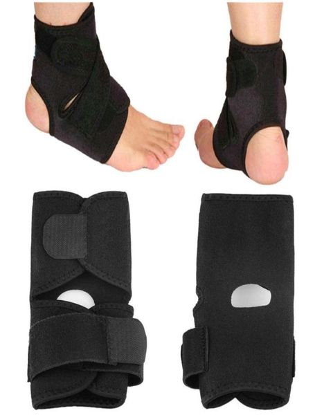 Supporto per caviglia regolabile nero unisex Supporto per caviglia Tutore elastico Protezione Protezione Calcio Basket Accessori per sport all'aria aperta5596483