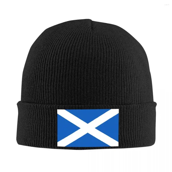 Baskenmütze, Flagge von Schottland, Strickmütze, Beanie, Herbst- und Wintermütze, warme Unisex-Straßenkappe für Männer und Frauen