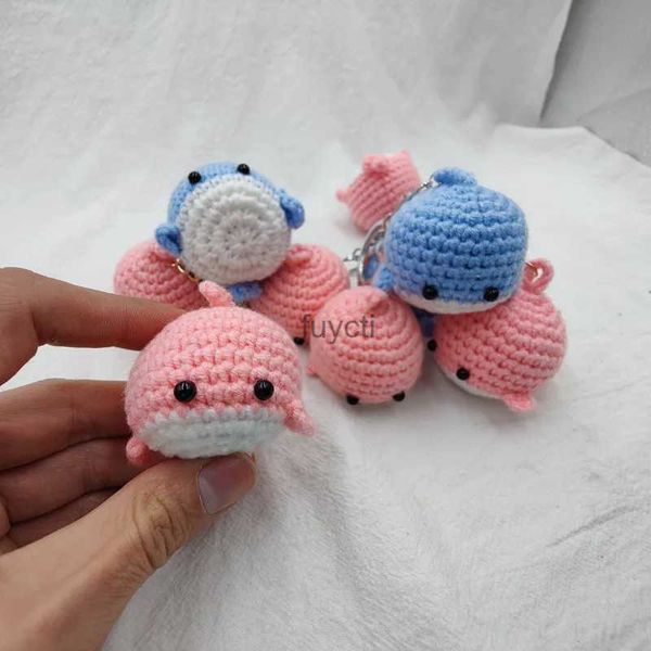 Altre arti e mestieri Fatti a mano all'uncinetto Baby Balena Ciondolo Maglia bambola Ciondolo in lana Portachiavi Coppia Accessori Regalo Borsa per auto Decorazione Regalo di gioielli YQ240111