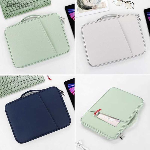 Чехлы для ноутбуков Рюкзак 10,8 11 12,9 13 Портативная сумка-вкладыш для планшетного ноутбука Мягкий водонепроницаемый нейлоновый чехол для iPad Pro 12,9 Surface Go 2 Tab YQ240111