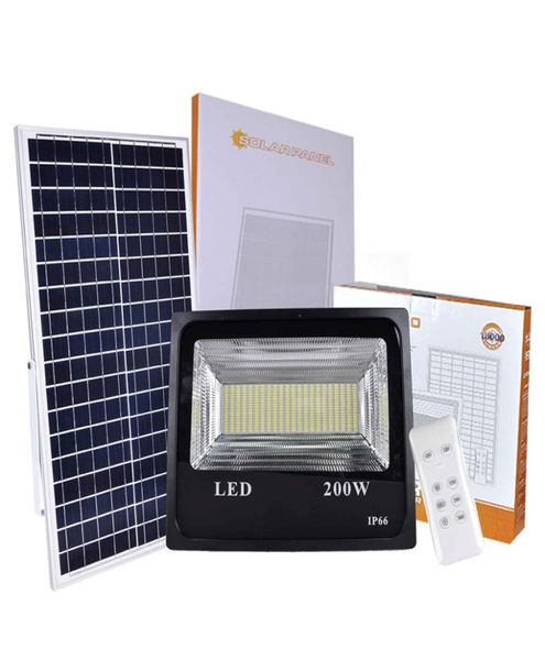 Solarlicht-Flutlicht, 200 W, Strahler, wasserdicht, IP66, Dual-weiß, warmweiß, LED-Solarlampe im Freien für Garten, Straße, Garage, Park8861367