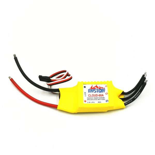 Mystery Cloud 60A Brushless ESC W / O BEC RC Controlador de velocidade para helicóptero RC avião RC