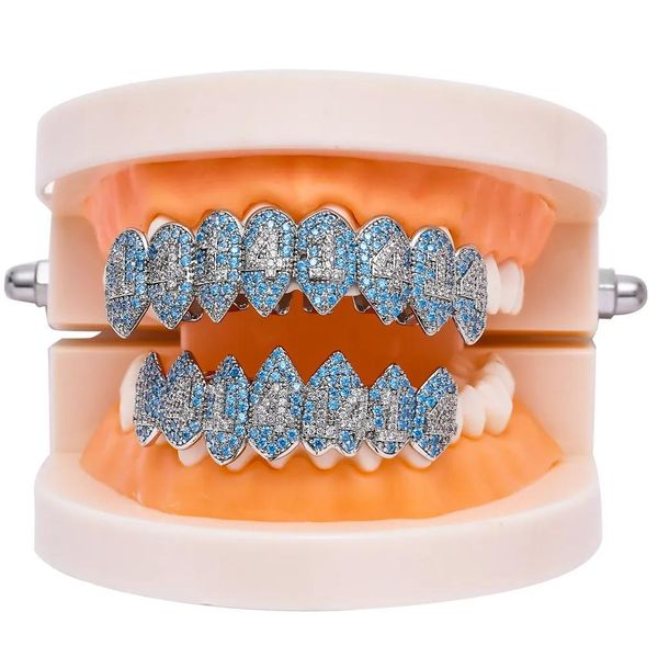 Jóias hip hop dentes grillz conjunto unisex boca inferior ouro cor prata único dente bonés silicone vampiro presente para jóias de natal