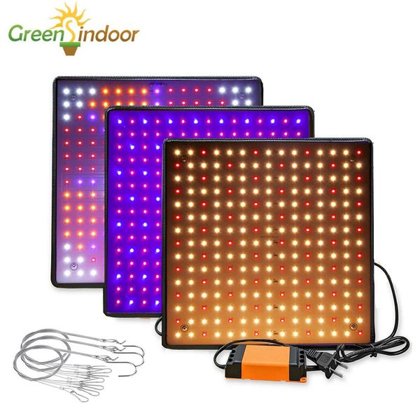 Greensindoor espectro completo de luz crescente 1000w led crescer painel redblue 225 leds indoor phyto lâmpada para flores phytolamp 240111