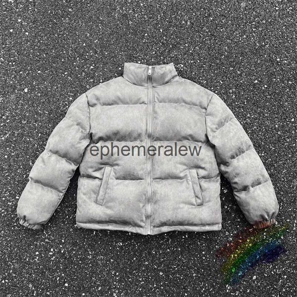 Giacche da uomo CAPPOTTO PESANTE IN CAMOSCIO GRIGIO Puer Jaet Parka Uomo Donna 1 1 B Qualità ien Down Jaetsephemeralew