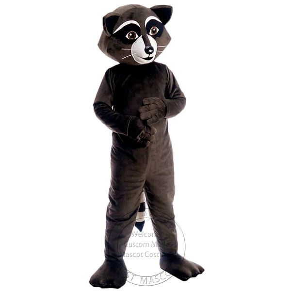 Costume della mascotte del procione di Halloween per la personalizzazione del supporto di spedizione gratuita per la vendita della mascotte del personaggio dei cartoni animati del partito