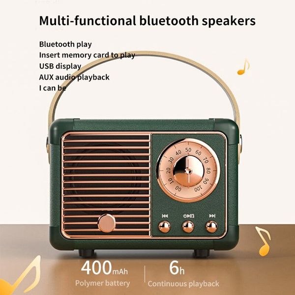 HM11 Altoparlante Bluetooth portatile Subwoofer per bassi wireless Impermeabile da esterno per altoparlante stereo per auto Carillon per Ios/Android