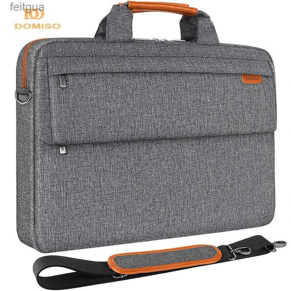 Laptoptaschen Rucksack DOMISO Mehrzweck-Laptophülle mit Schultergurt für 14 15,6 17,3 Zoll Notebook-Computer Business-Aktentasche Messenger Bag YQ240111