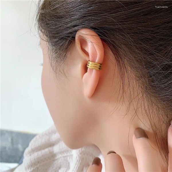 Brincos kpop feminino masculino orelha manguito moderno clipe de aço inoxidável brinco clipes sem orelhas perfuradas acessórios jóias coreano