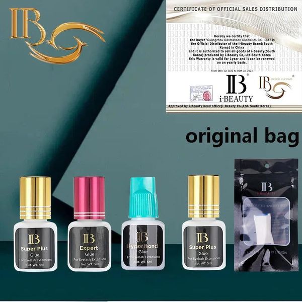 Pinsel Korea IB Wimpernkleber 12s Lash Extension Supplies Kleber Schnell trocknend Starker SKY-Kleber Make-up-Tools Großhandel Wimpernkleber Kleber