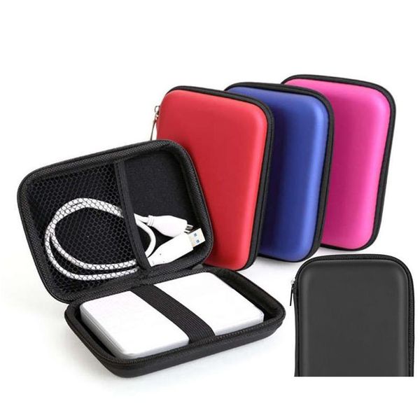 Outras unidades Armazenamentos Mão HDD Carry Case Usb Flash Hard Disk Carrying Bolsa Bag para PC Laptop Fone de Ouvido Sacos de Armazenamento Drop de Dhlrh