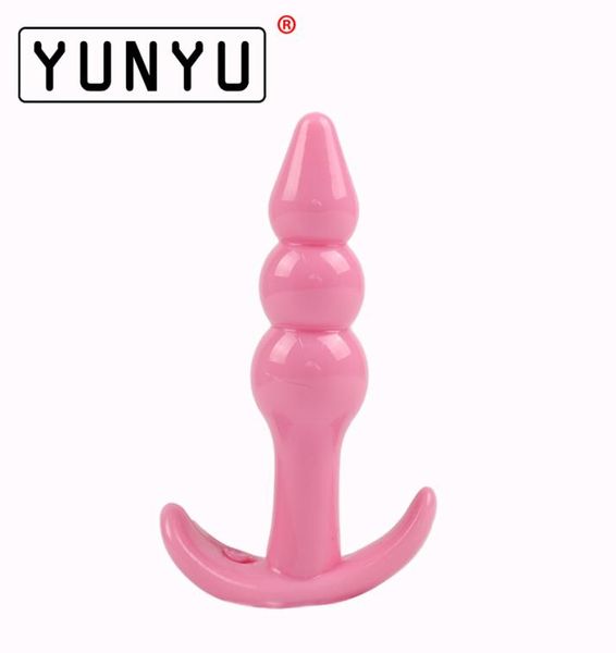 1 pz plug anale gelatina giocattoli vera sensazione di pelle giocattoli adulti del sesso prodotti del sesso butt plug giocattoli per uomini donne 2 stile C181127011975265