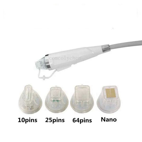 Cartucho descartável de microagulha RF banhado a ouro 10/25/64 pinos Nano para máquina fracionária de microagulha RF 4 pontas