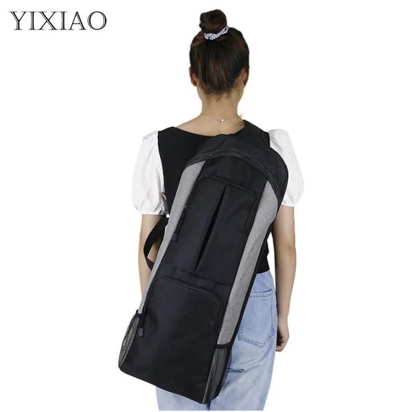 Tapetes yixiao multifuncional sacos de yoga mochila de fitness yoga esteira saco de dança pacote esportes crossbody mochila sj0152