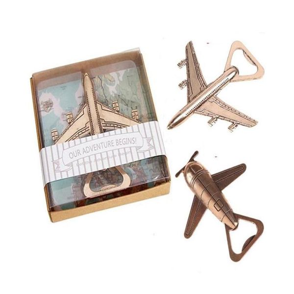 Öffner 2 Stil Flugzeug Flaschenöffner Antike Flugzeugform Hochzeitsgeschenk Partygeschenke Küche Aluminiumlegierung Bier Perfekte Reise Drop Dhcsl