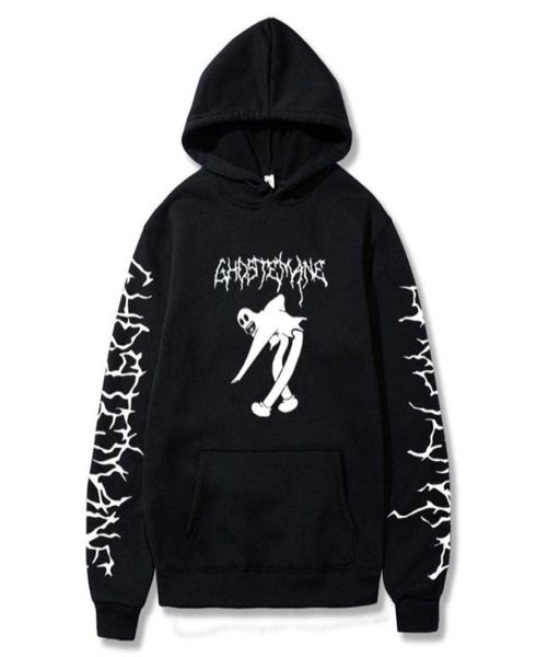 Men039s Hoodies Sweatshirts Kapuzenpullover Menwomens Lässige Hip-Hop-Kleidung Metal Rap Style Ghostemane World Tour Rock Mu5911400