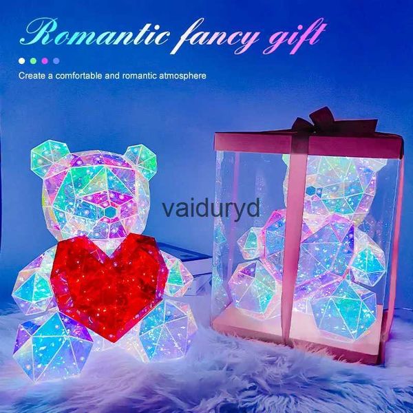 Altri articoli per feste a LED Orsacchiotto illuminato a LED Lampada a forma di orso a sorpresa romantica Colorato Cuore rosso Orso Ragazze Compleanno Anniversario Natale San Valentino Giftvaiduryd