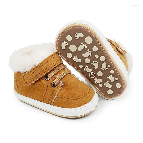 Stiefel Säugling Baby Mädchen Jungen Schuhe Winter Schnee Haken Schleife Verschluss Warme Erste Wanderer Krippe Artikel Zubehör