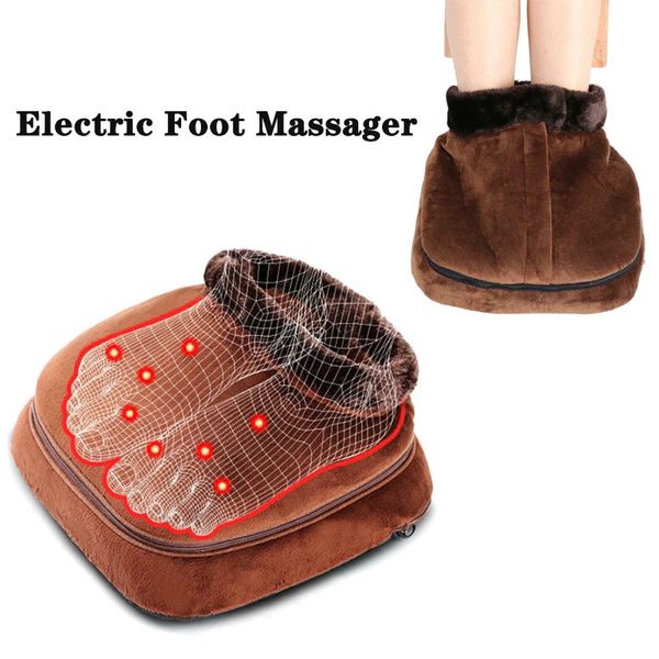 Aquecedor elétrico para pés, massageador, ferramenta de cuidados, chinelo lavável, almofada antiderrapante, aquecimento de inverno 240110