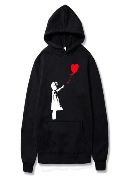 World Peace Hoodies Moletons Menwomen Kcco Balloon Girl Banksy Love Moletom Com Capuz Moletom Com Capuz Primavera Outono Quente Impressão Com Capuz H09003949