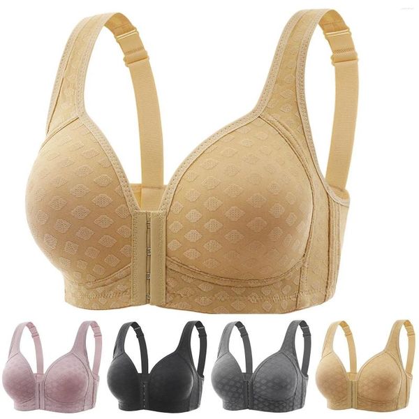 Completo da yoga da donna, comodo e sexy, di grandi dimensioni, con fibbia anteriore, avvolgente, canotta, stile reggiseno sottile, intimo traspirante, da donna