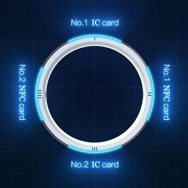 Jakcom R5 Smart Ring 6 RFID-карт Smart Sharing Смарт-носимое устройство для GPS ID IC NFC IOS Android WP Мобильные телефоны 240110
