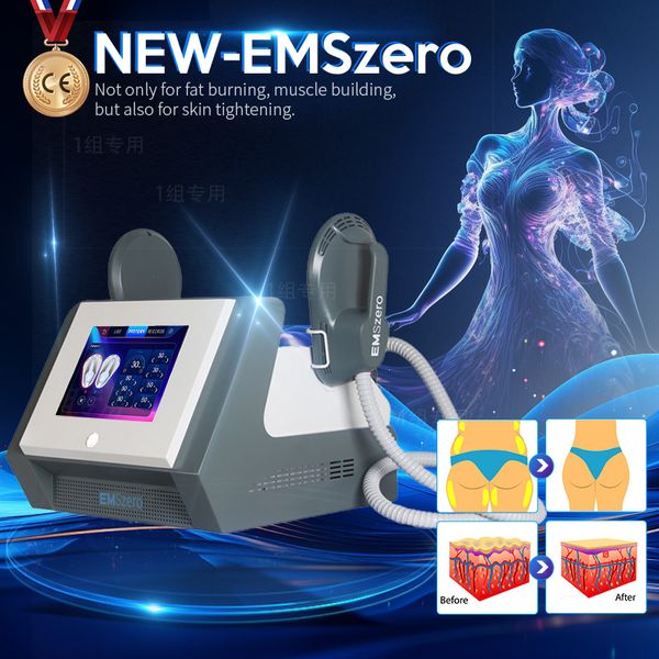 Dimagrante RF EMSZERO Apparecchiatura di bellezza modellante per bruciare i grassi 14 Tesla HI-EMT Nova Macchina per stimolatore muscolare elettromagnetico con maniglie RF 2/4/5