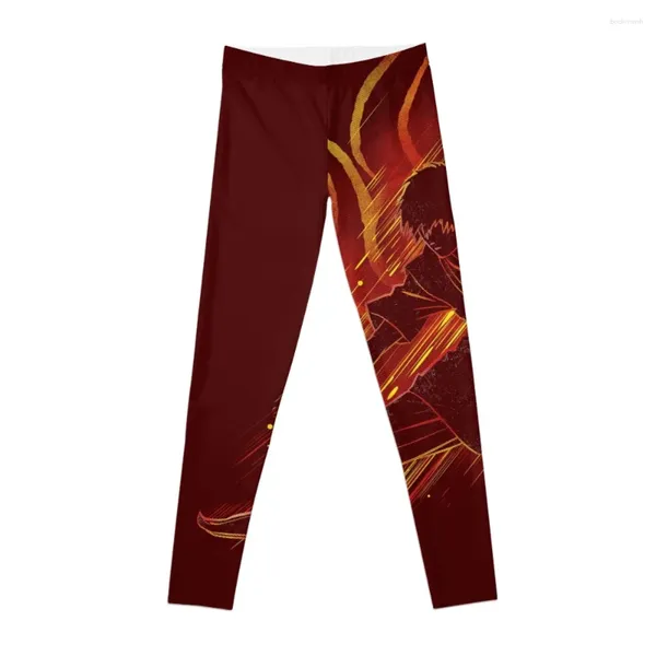 Calças ativas The Fire Bender Leggings Sportswear Mulher Ginásio 2024 Mulheres