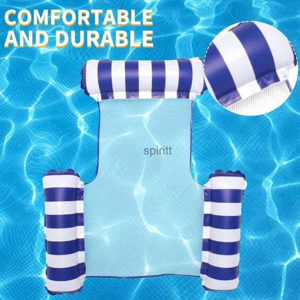 Outras Piscinas SpasHG Sofá de Água Material de Malha Natação Nova Piscina Água Entretenimento Três Tubos Infláveis Fila Flutuante Pvc Inflator Rede YQ240111