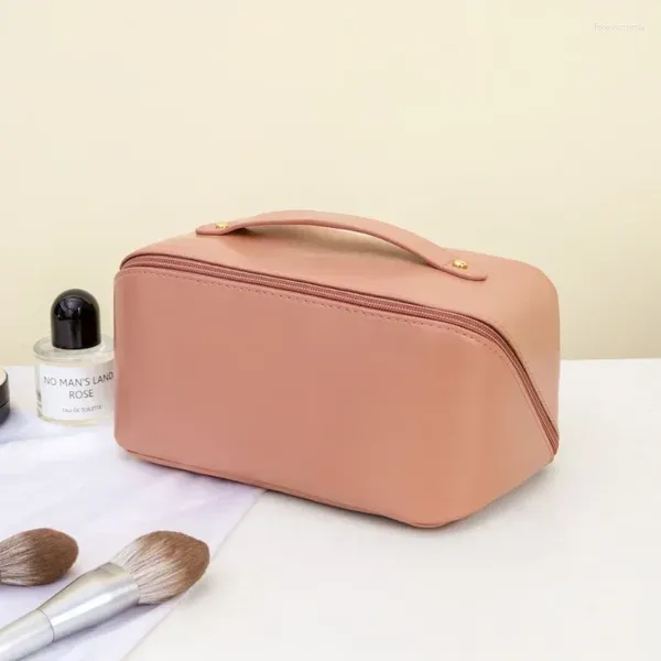 Borse per cosmetici Borsa per trucco per organo di stoccaggio Cuscino Organizzatore da viaggio di grande capacità Custodia femminile per trucco da donna