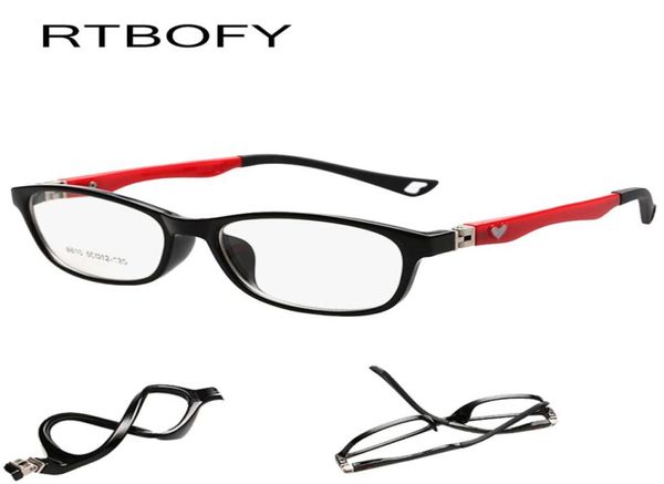 2017RTBOFY Neue Marke Kinder Optische Gläser Rahmen Jungen Mädchen Brillen Rahmen Vintage Lesebrille Kurzsichtige linse RahmenJR88103053843
