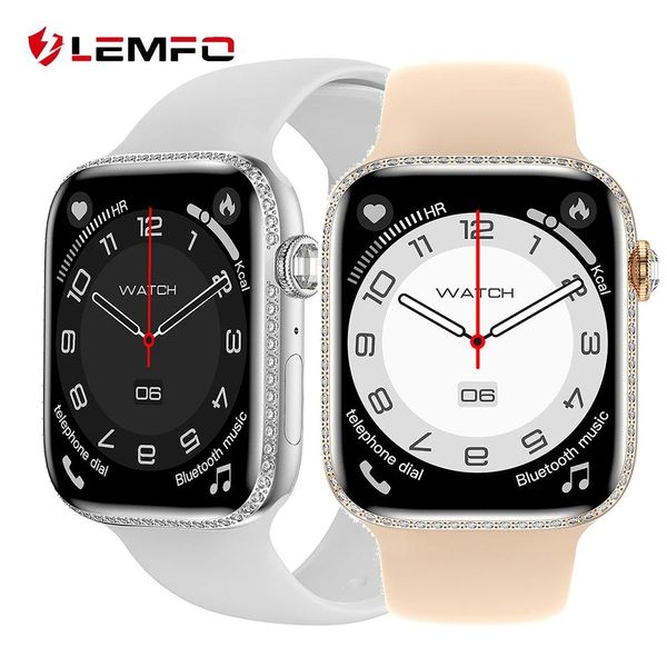 Geräte LEMFO W27 Smart Watch Frauen NFC Smartwatch Männer Bluetooth Anruf IP68 Wasserdicht 1,92 Zoll HD Bildschirm 320 * 390 für Android IOS