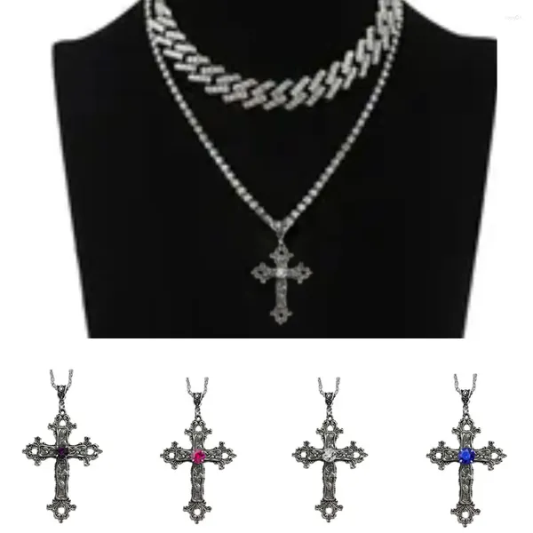 Ожерелья с подвесками, индивидуальное ожерелье с крестами для мужчин, персонализированный стильный аксессуар для шеи, повседневная одежда