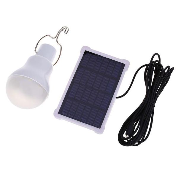 140LM Luce solare portatile Lampadina a LED Energia Lampada da giardino solare Illuminazione a LED Pannello solare per viaggi di campeggio All'aperto Usato 56 ore3165754