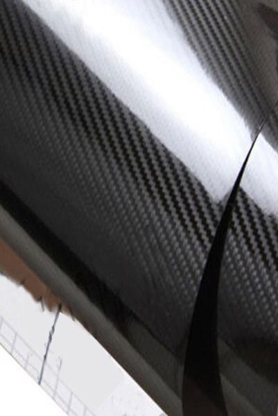 5d Carbon Fiber Wrap Air Bubble Wrap Film Aufkleber für Auto Motorrad Telefon Aufkleber wasserdicht schwarz Farbe 152 x 30 cm7211916