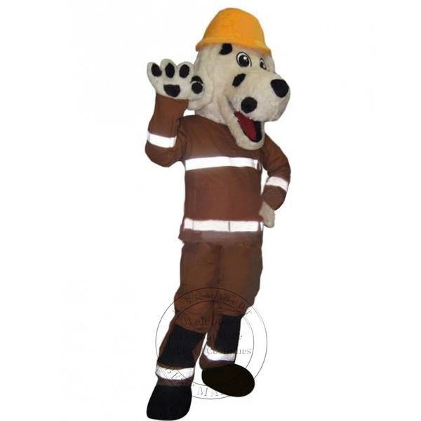 Costume della mascotte del nuovo adulto del cane da fuoco di Halloween per la personalizzazione del supporto di spedizione gratuita per la vendita della mascotte del personaggio dei cartoni animati del partito