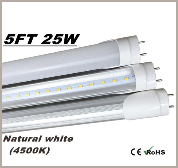 5 Fuß LED-Röhre T8-Licht 4000 K Tageslicht Neutralweiß 25 Watt 3000 lm SMD2835 85265 V LED-Beleuchtung 5 Fuß Leuchtstoffröhre Lampe6895104