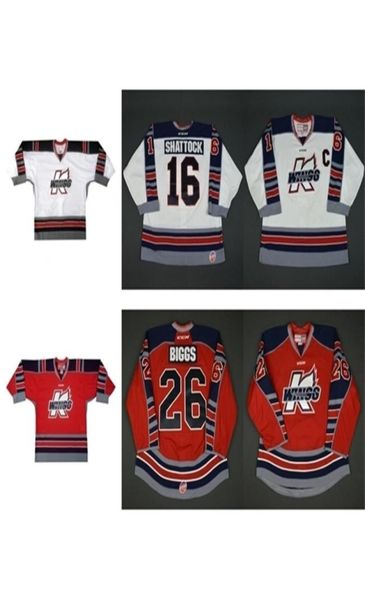 C26 Nik1 Mens Womens Kids Personalize ECHL Kalamazoo Wings 16 Tyler Shattock 26 Tyler Biggs Costurado Barato Hóquei Jerseys Goalit Cut1412997