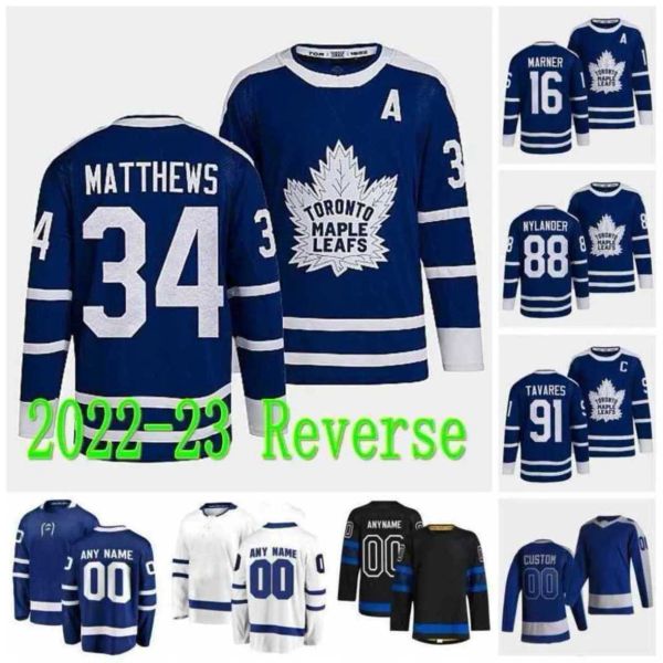 Uomini Bambini Donne Hockey 16 Mitchell Marner Jersey 88 William Nylander 34 Auston Matthews 91 John Tavares 44 Morgan Rielly 19 Calle Jarnkrok 64 David Kampf Tutti Ed