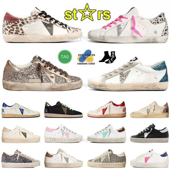 Neuerscheinung Italien Marke Freizeitschuhe Damen Super Star Schuhe Luxus Golden Pailletten Classic Hi Ball Stars Weiß Gooseics Do-old Dirty Designer Man Sneakers Dhgate Loafer