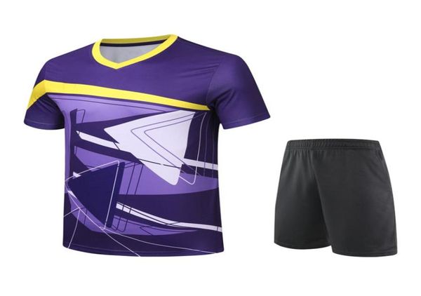 2020 nova camisa de badminton manga curta men039s e women039s tshirt shorts roupas esportivas camisa tênis de mesa sportswear1034398